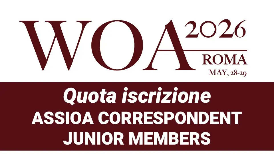 Quota iscrizione WOA2026 - ASSIOA correspondent junior members