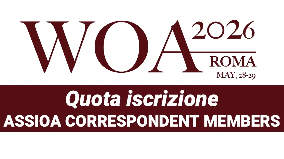 Quota iscrizione WOA2026 - ASSIOA correspondent members