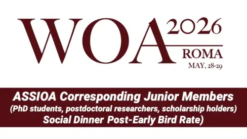 Social Dinner (Post-Early Bird Rate) - ASSIOA Corresponding Junior Members